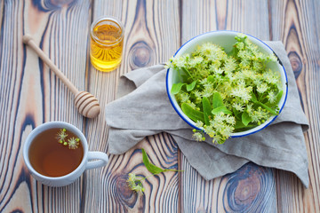 cup of linden tea