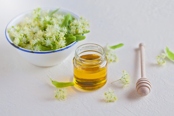 jar of linden honey