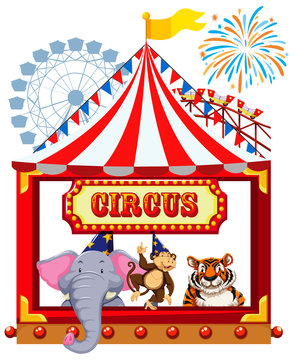 A Circus Theme with Animals