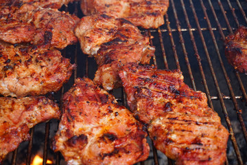 grilled meat background