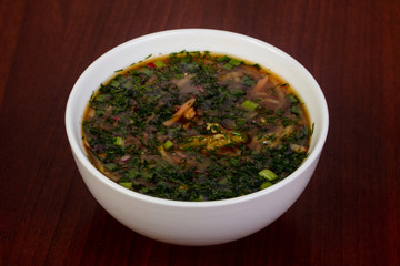 Russian Okroshka soup