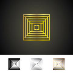 gold maze symbol