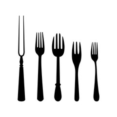 silhouette fork