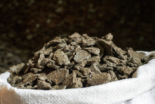 sunflower meal packed in the bag