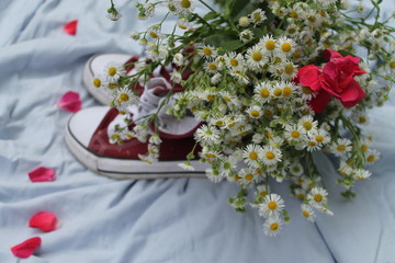  beautiful composition, flowers, summer, summer flowers, bright flowers, joy, inspiration, summer inspiration, bouquet with your own hands, leisure activity, stylish flowers, stylish composition, cool