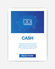 Cash Icon Infographic