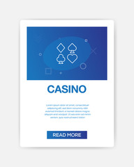 CASINO ICON INFOGRAPHIC