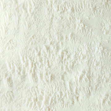 Vanilla ice cream white texture. Summer minimal background. Flat lay