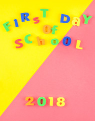 Fototapeta premium Back to school concept