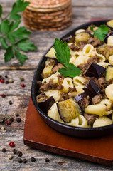 Pasta with minced meat