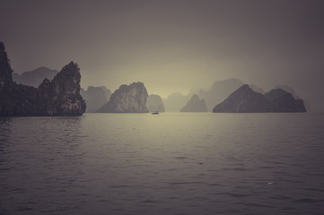 Misty Halong bay, Vietnam