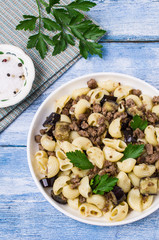 Pasta with minced meat