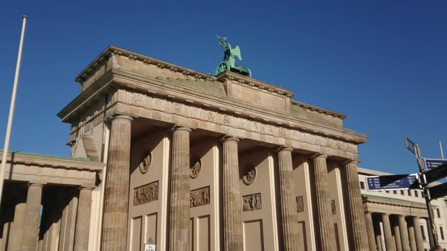 Famous landmark in Berlin - The Brandenburg Gate called Brandenburger Tor