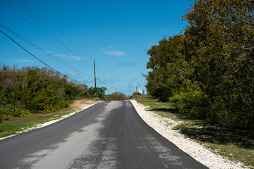 Fototapeta premium Streets on Green Turtle Cay, Bahamas