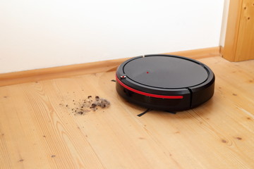 Staubsauger Roboter in Aktion