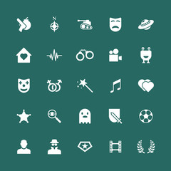 Movie Genres Icons set