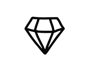 diamond icon design illustration,hand drawn style design, designed for web and app
