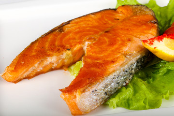 Roasted salmon