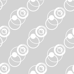 Geometric seamless pattern. Circles