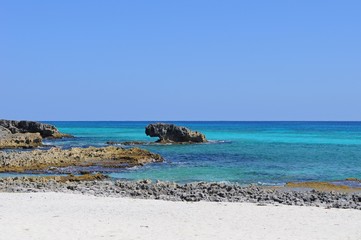 Beautiful beach in Cozumel, Mexico