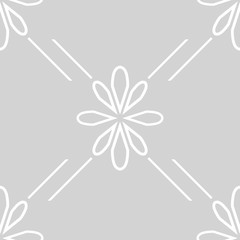 abstract floral seamless pattern with flowers, netting and leaves