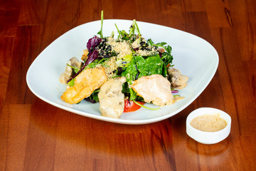 Salad with liver
