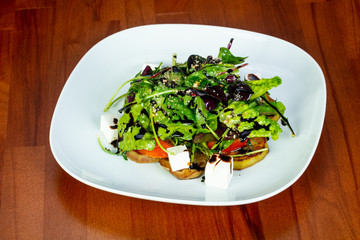 Salad with eggplant