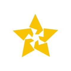 Star logo design template vector illustration