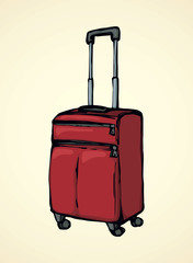 Suitcase. Vector drawing