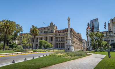 Plaza Lavalle with Argentina Supreme Court and Mirador Massue - Buenos Aires, Argentina