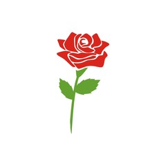 Rose logo design template vector illustration