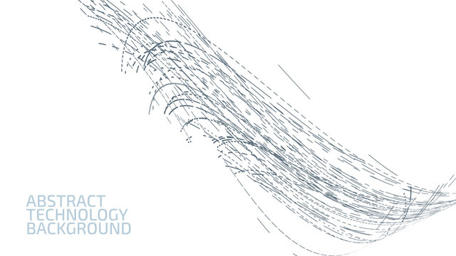Abstract digital lines