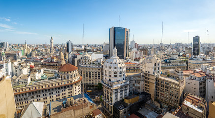 Aerial view of downtown Buenos AIres in high resolution - Buenos Aires, Argentina