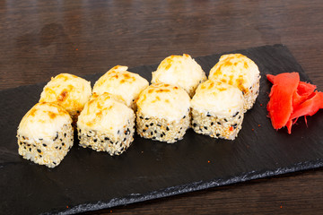 Delicious sushi roll