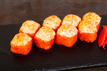 Delicious sushi roll