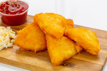 Potato pancakes with cheese