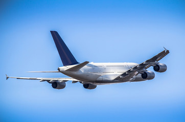 Passanger airplane taking off