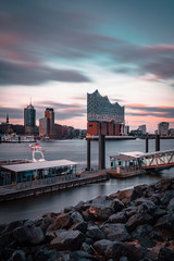 Hamburg Elbphilharmonie Sonnenuntergang