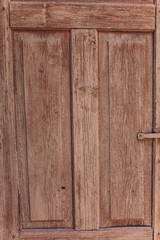 Wooden painted vertical planks background. Old rustic door texture.