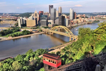 Zelfklevend Fotobehang Pittsburgh skyline © Tupungato