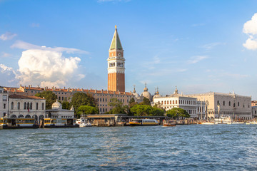 Fototapeta premium St Mark's Campanile from Grand Canal, Venice