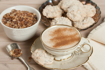 Home Baked Meringue Cookies With Cranberries, Raisins, Sunflower Seeds.