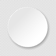 White Banner Ball Isolated Transparent Background