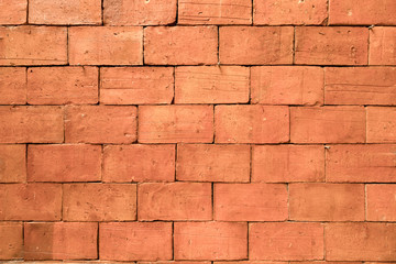 Vintage red cement pattern wall texture and background