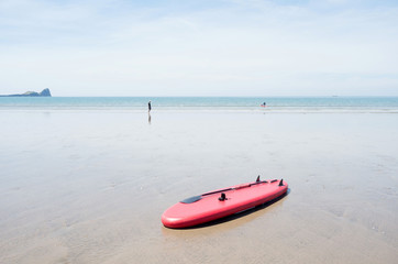 kayak on the beach (rhossili bay, wales)
