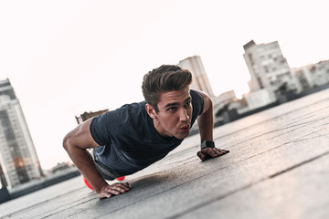 Determined to win. 