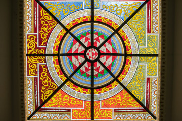 Chiang Mai, Thailand, May 27, 2018 Glass ceiling Very beautiful when the sun shines down.