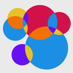 Obraz premium Abstract of fresh colorful circle pattern background.