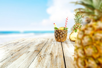 fresh pineapple fruits 