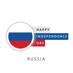 Happy Russia Independence Day Vector Template Design Illustrator